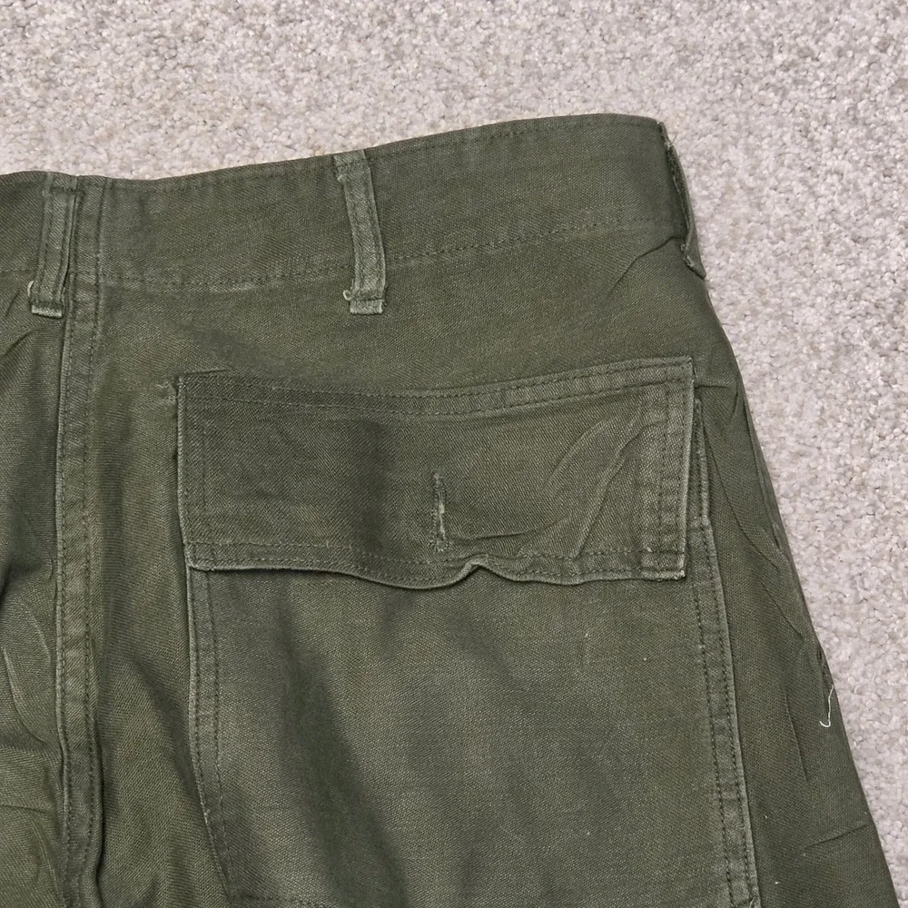 Vintage 1972 34(31)x29 VIETNAM Army Trousers OG-107 Sateen Type 1 Pants USA